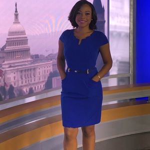 Blue Ellen Tracy dress, Size 8